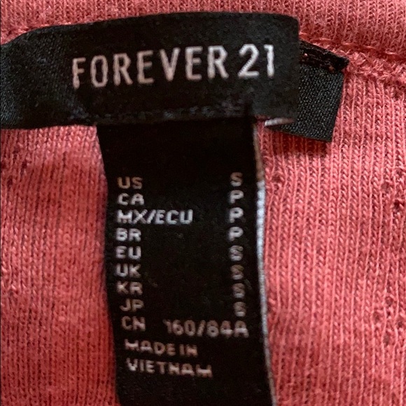 Long sleeve button down crop top Forever 21 - Picture 2 of 2